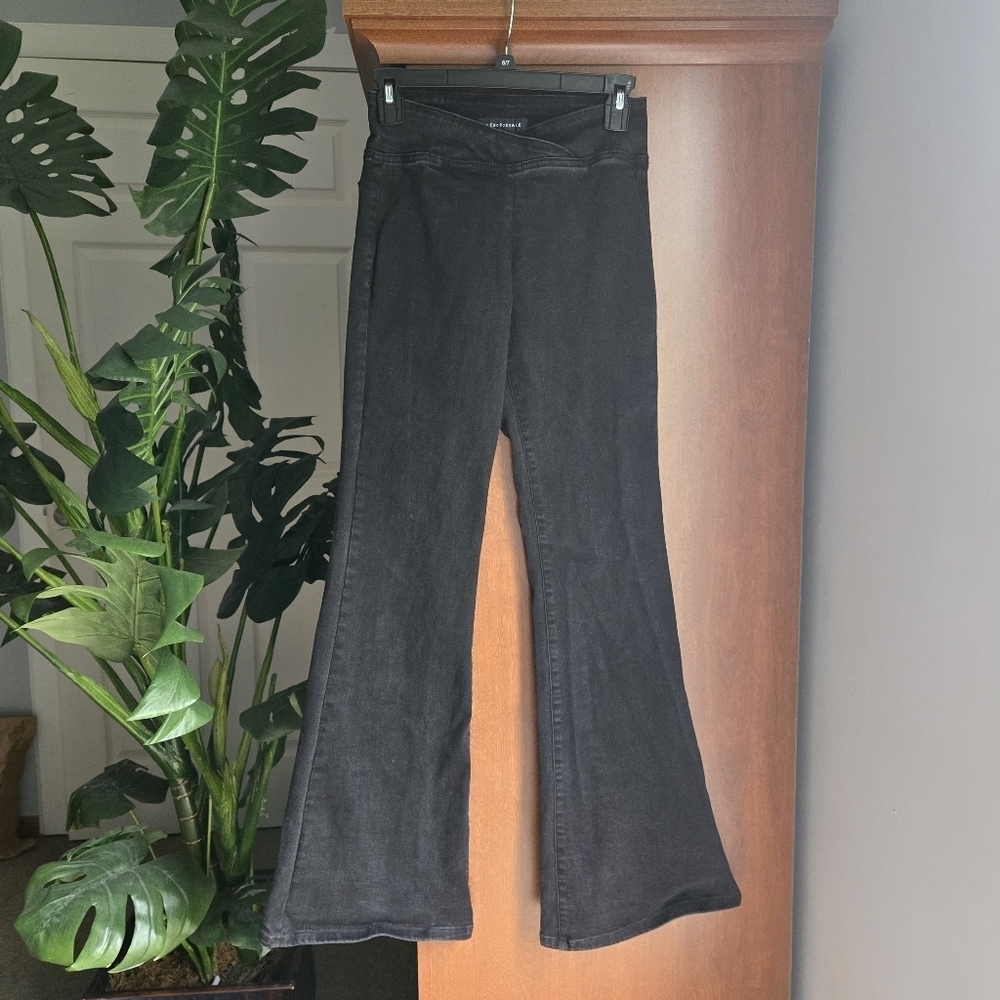 Aeropostale Black Flare Wide Leg Jeans